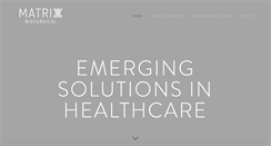 Desktop Screenshot of matrixbiosurgical.com